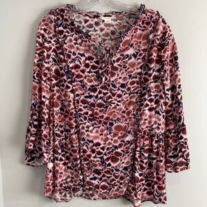 Caslon blouse ruffles blouse size small